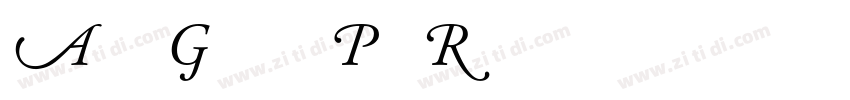 Adobe Garamond Pro R字体转换